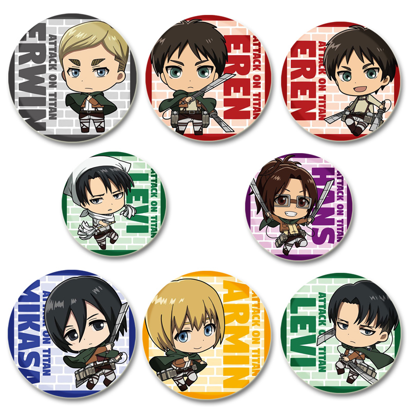 Levi Jewelry & Watches Inc - Broches de Desenho Animado Artesanais Attack