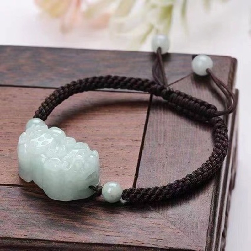 Jewelry & Watches Review - Pulseira Pixiu de Jade Natural Grau