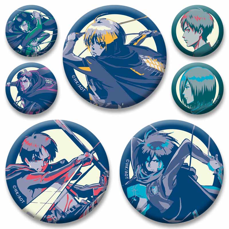 Levi Jewelry & Watches Inc - Pins de Esmalte Redondos de Personagens