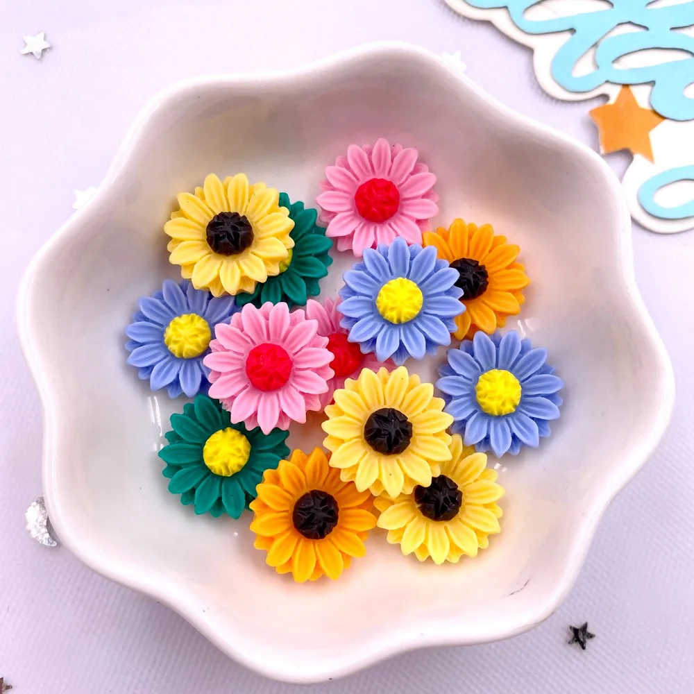 Paradise Jewelry & Watches Llc Miami - Colorido Girassol Flatback Resina Pedra, DIY