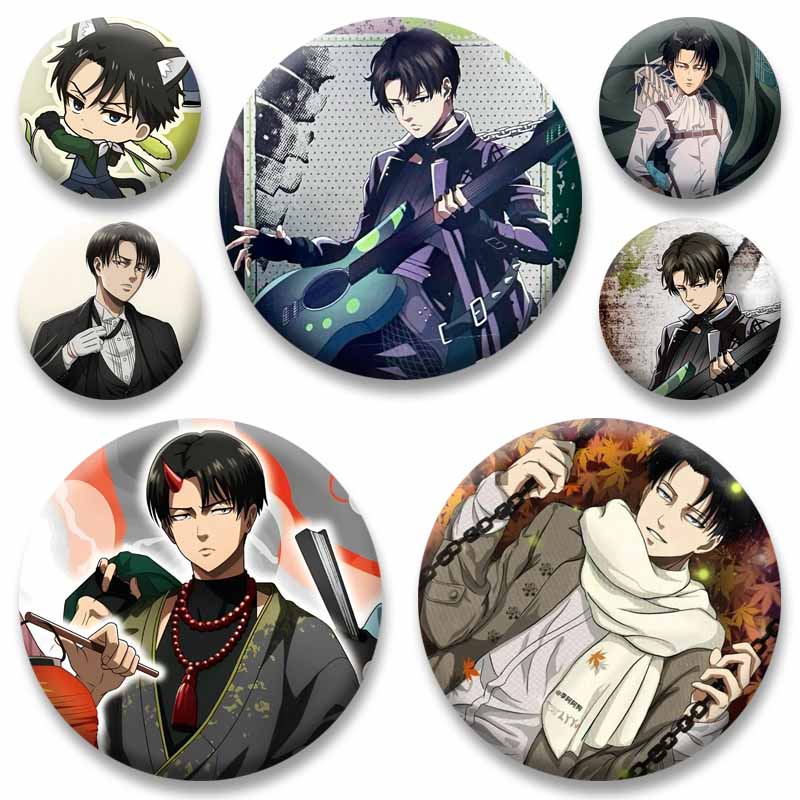 Levi Jewelry & Watches Inc - Figura de Anime Levi Ackerman, Pins