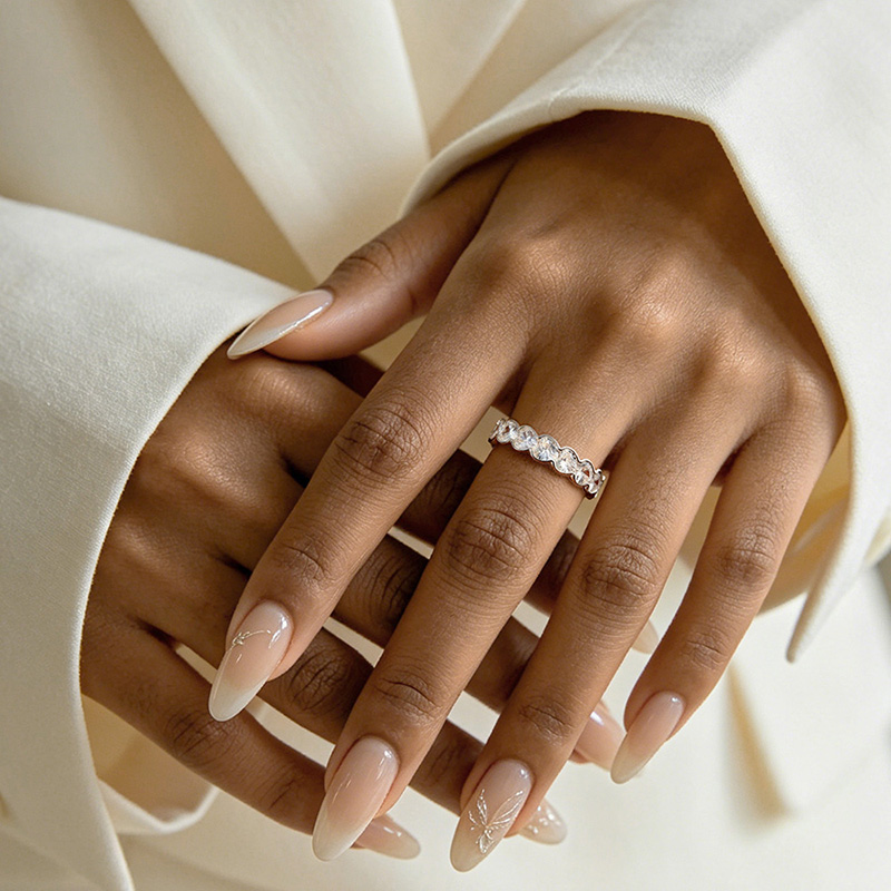 Statement Cocktail Ring - Anel de Compromisso Feminino de Moissanite