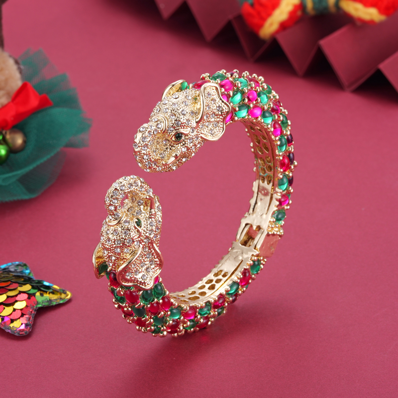 Paradise Jewelry & Watches Llc Miami - Sally's Paradise-Colorido 2 Cabeças Pulseiras Elefante