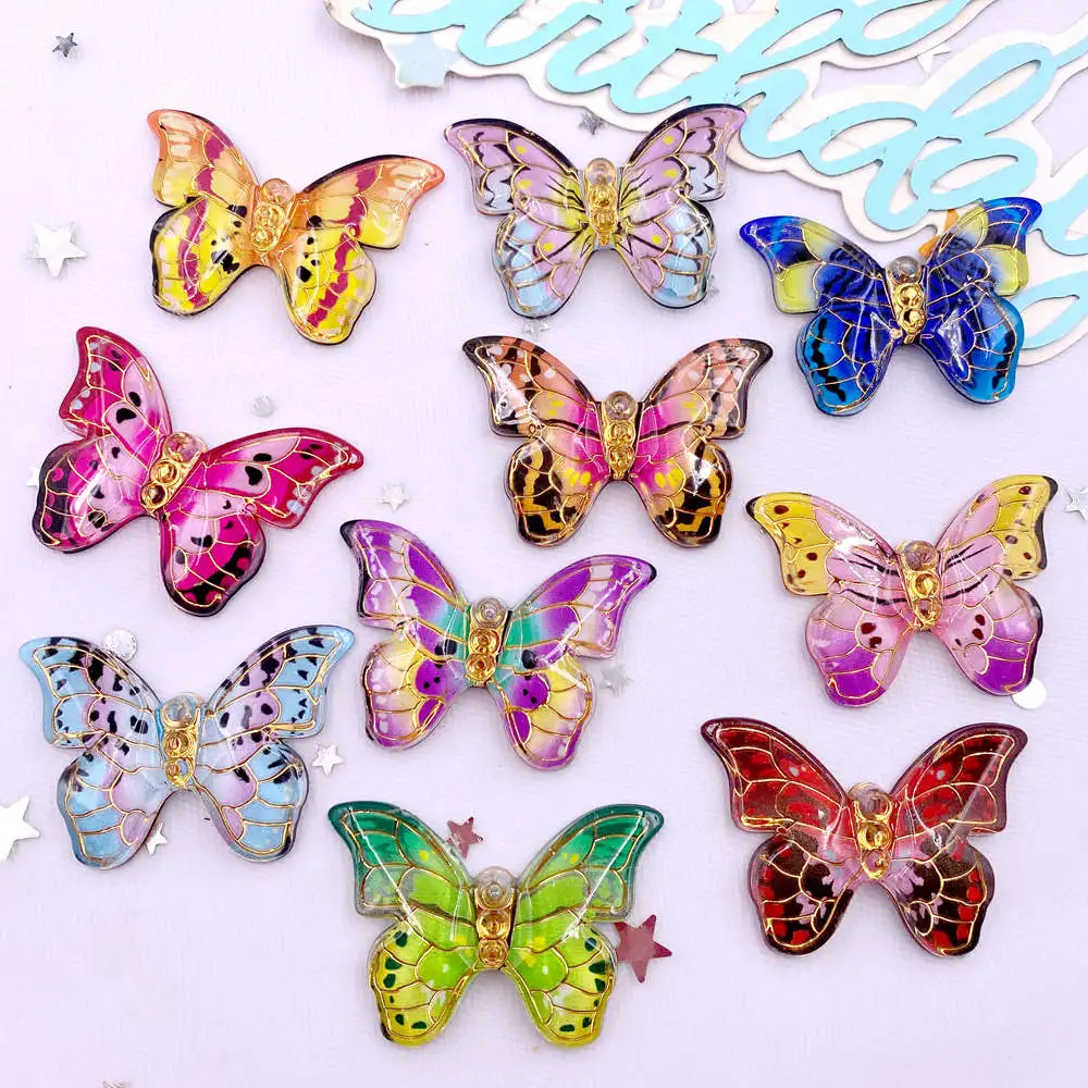 Paradise Jewelry & Watches Llc Miami - 10 pçs colorido bonito borboleta estatuetas