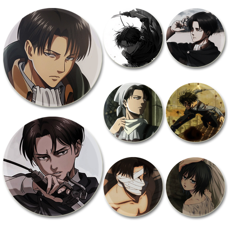 Levi Jewelry & Watches Inc - 58mm levi ackerman anime personagem emblema