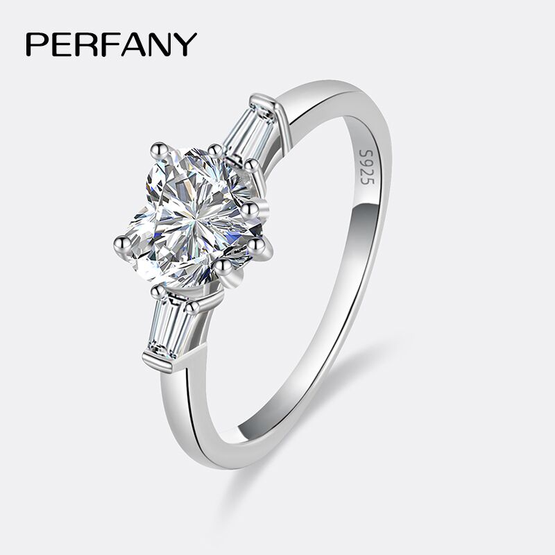 Statement Cocktail Ring - Perfeito 1ct coração corte moissanite anel