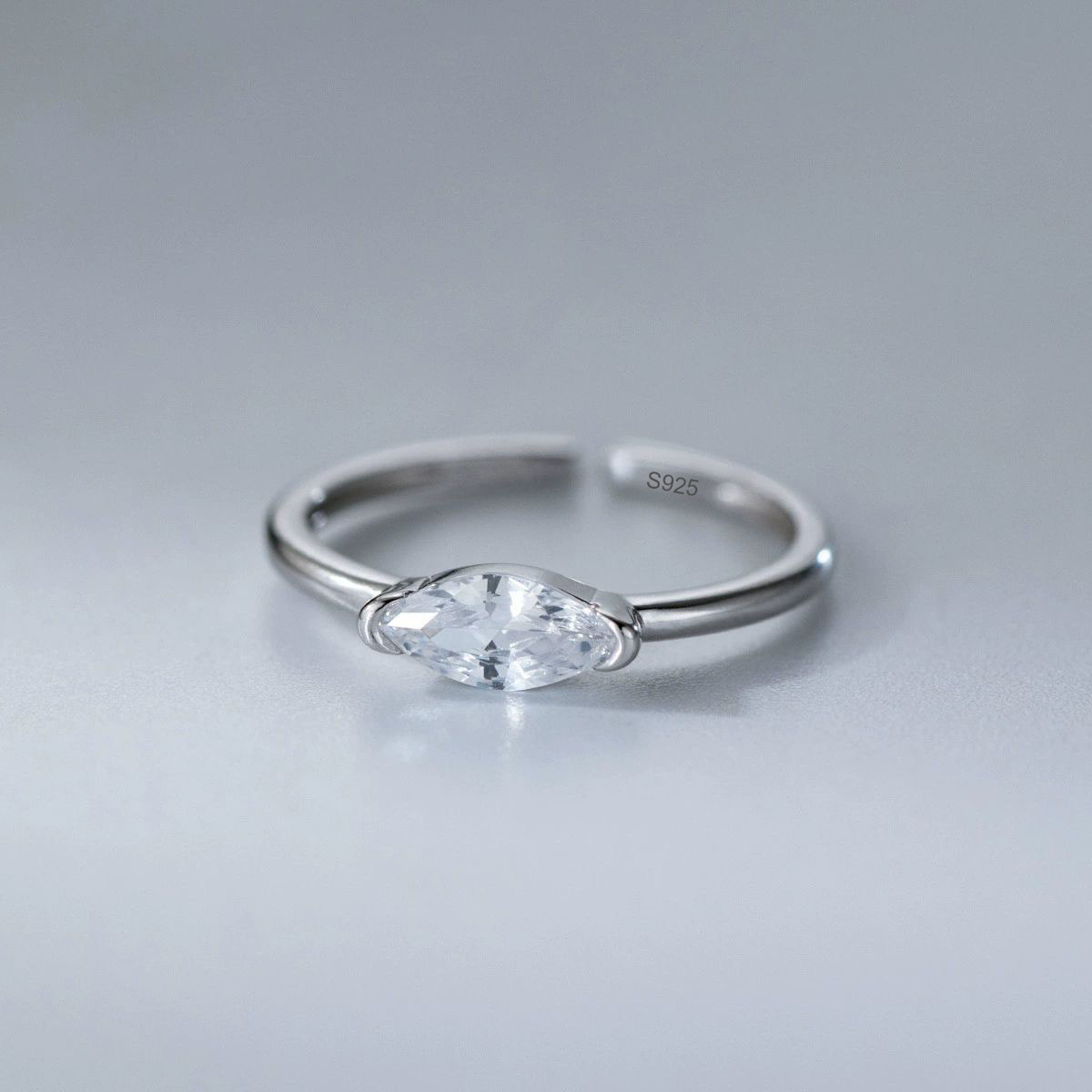 Statement Cocktail Ring - 925 anéis de prata esterlina para