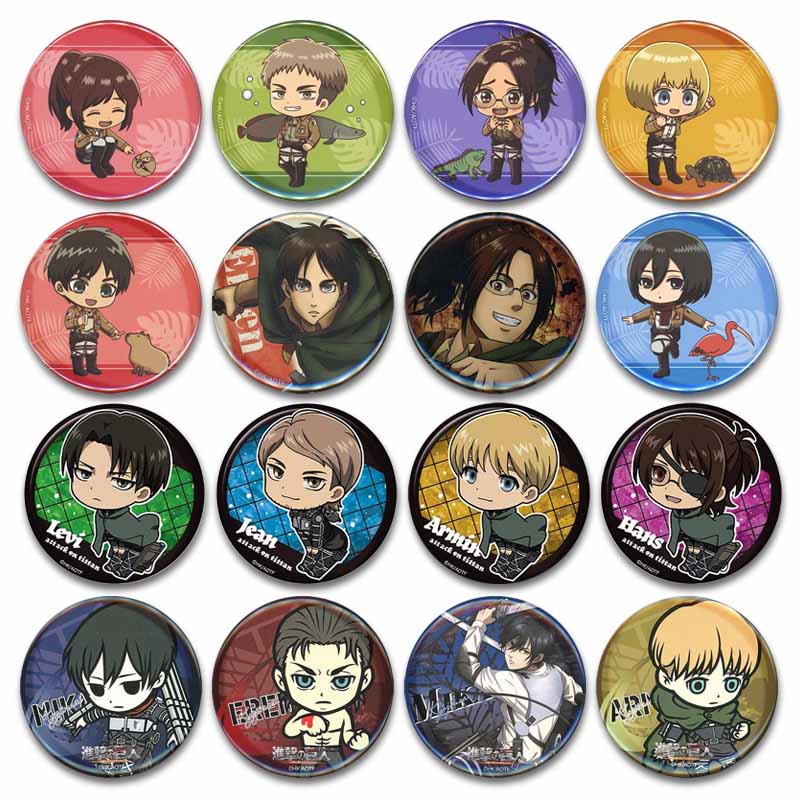 Attack on Titan Lapel Pins Cre - Levi Jewelry & Watches Inc avaliação e preço