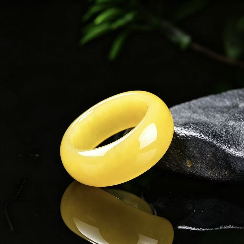Anel de jadeíta genuína de gra - Jewelry & Watches Review avaliação e preço