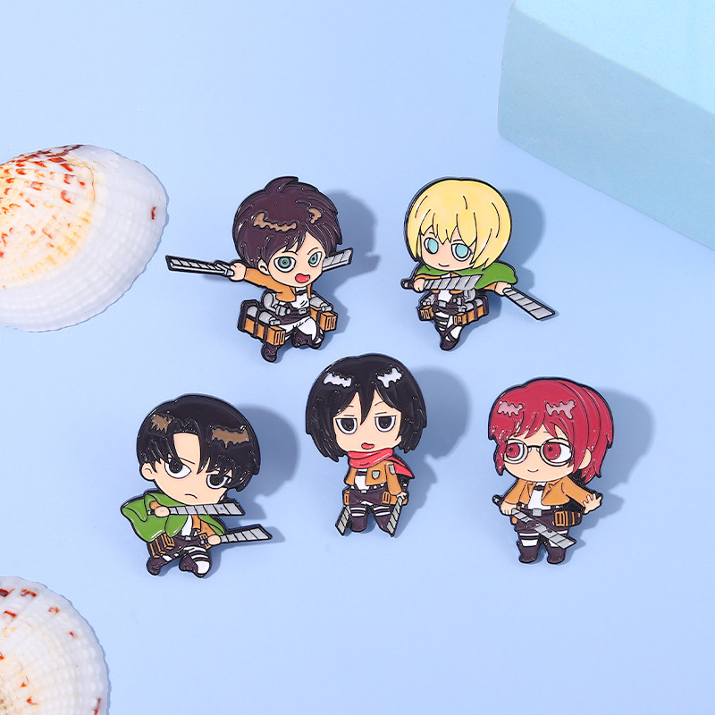 Eren chibi alfinetes esmaltado - Levi Jewelry & Watches Inc avaliação e preço