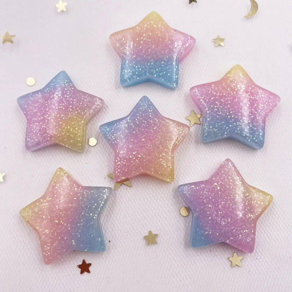 10 pçs glitter kawaii resina c - Paradise Jewelry & Watches Llc Miami avaliação e preço