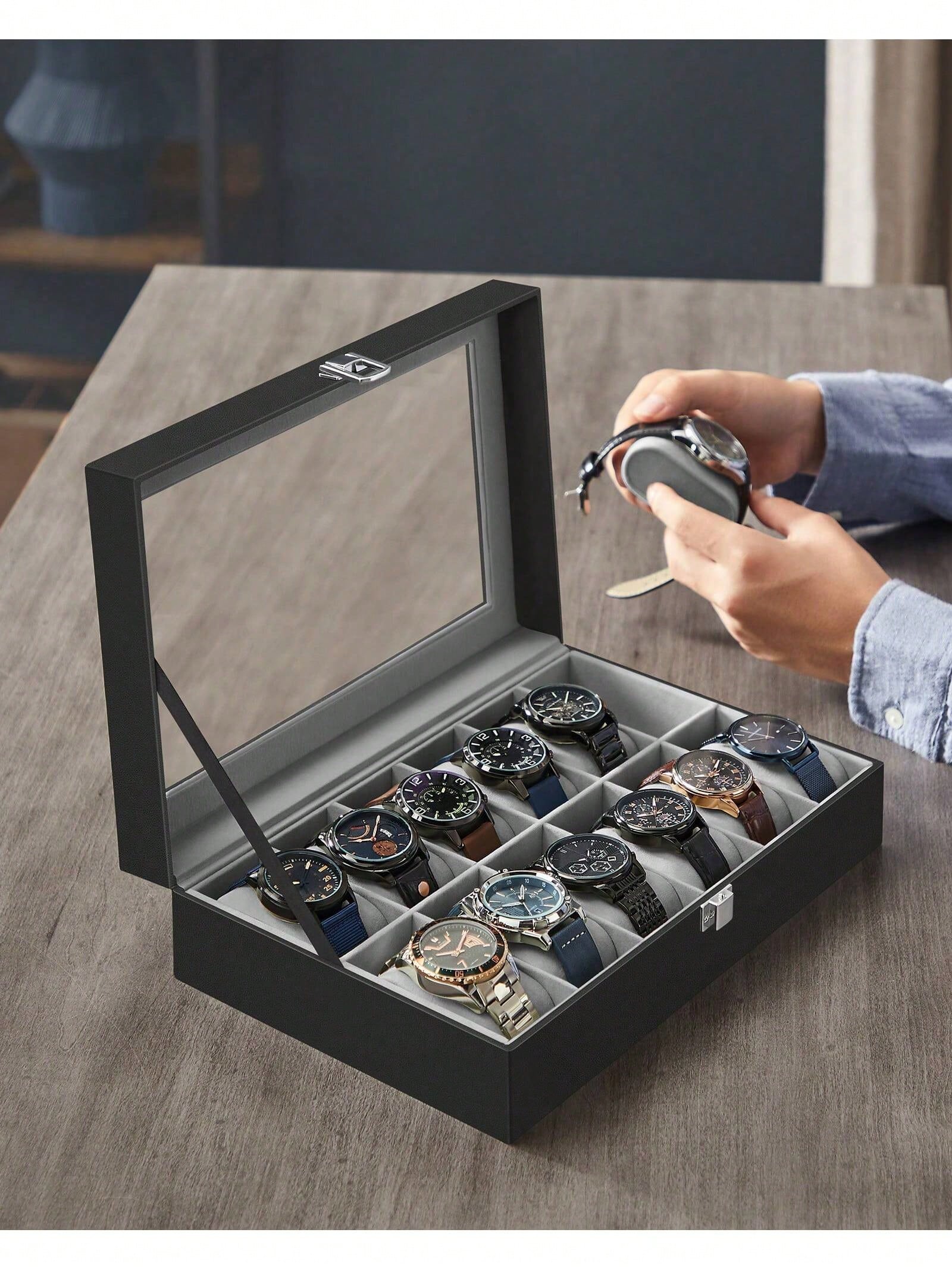 Caixa de Relógios com 12 Compa - Jewelry Like Watches avaliação e preço