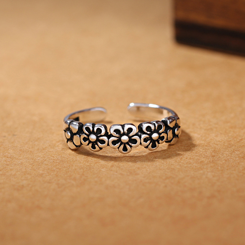 Anéis Ajustáveis Flor Retro pa - Statement Cocktail Ring avaliação e preço