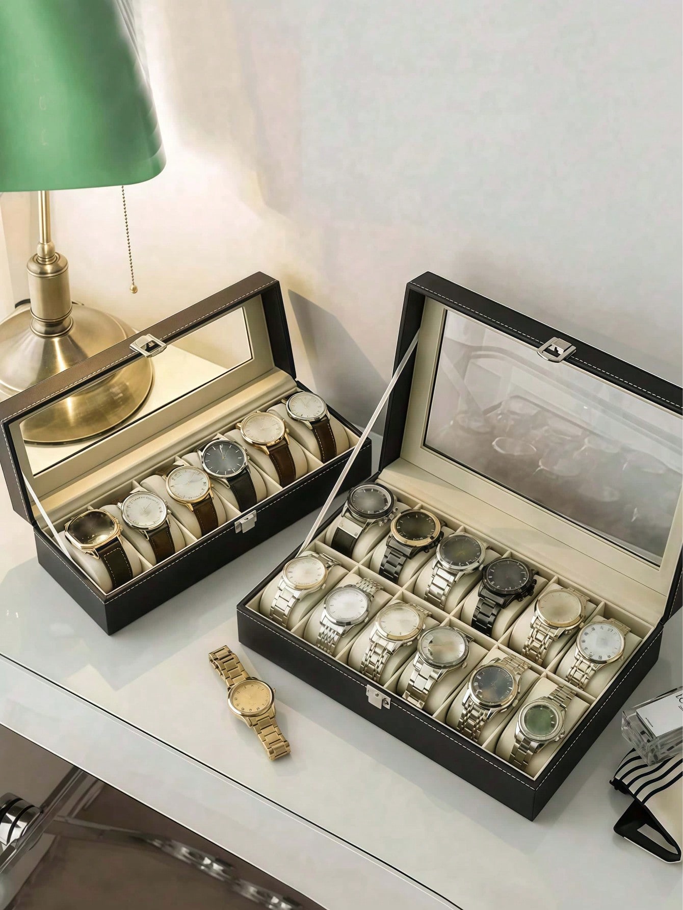 Caixa de Relógio de Couro com  - Jewelry Like Watches avaliação e preço