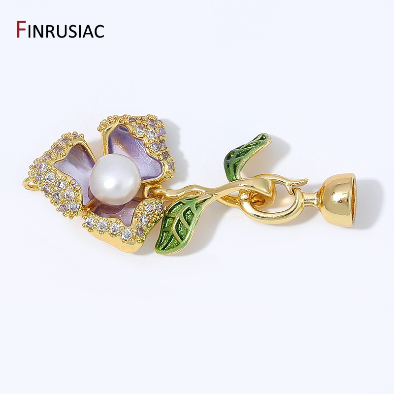 Fecho de Flor em Latão Banhado - Pearl Necklace avaliação e preço
