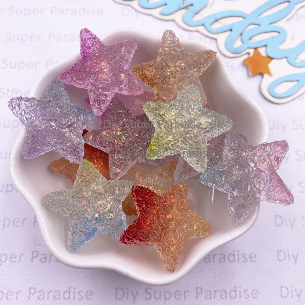 10 pçs resina clara doce cor c - Paradise Jewelry & Watches Llc Miami avaliação e preço