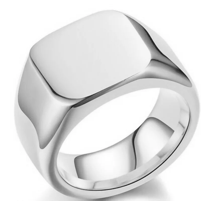 Signet Square Finger Rings par - Mens Signet Ring avaliação e preço