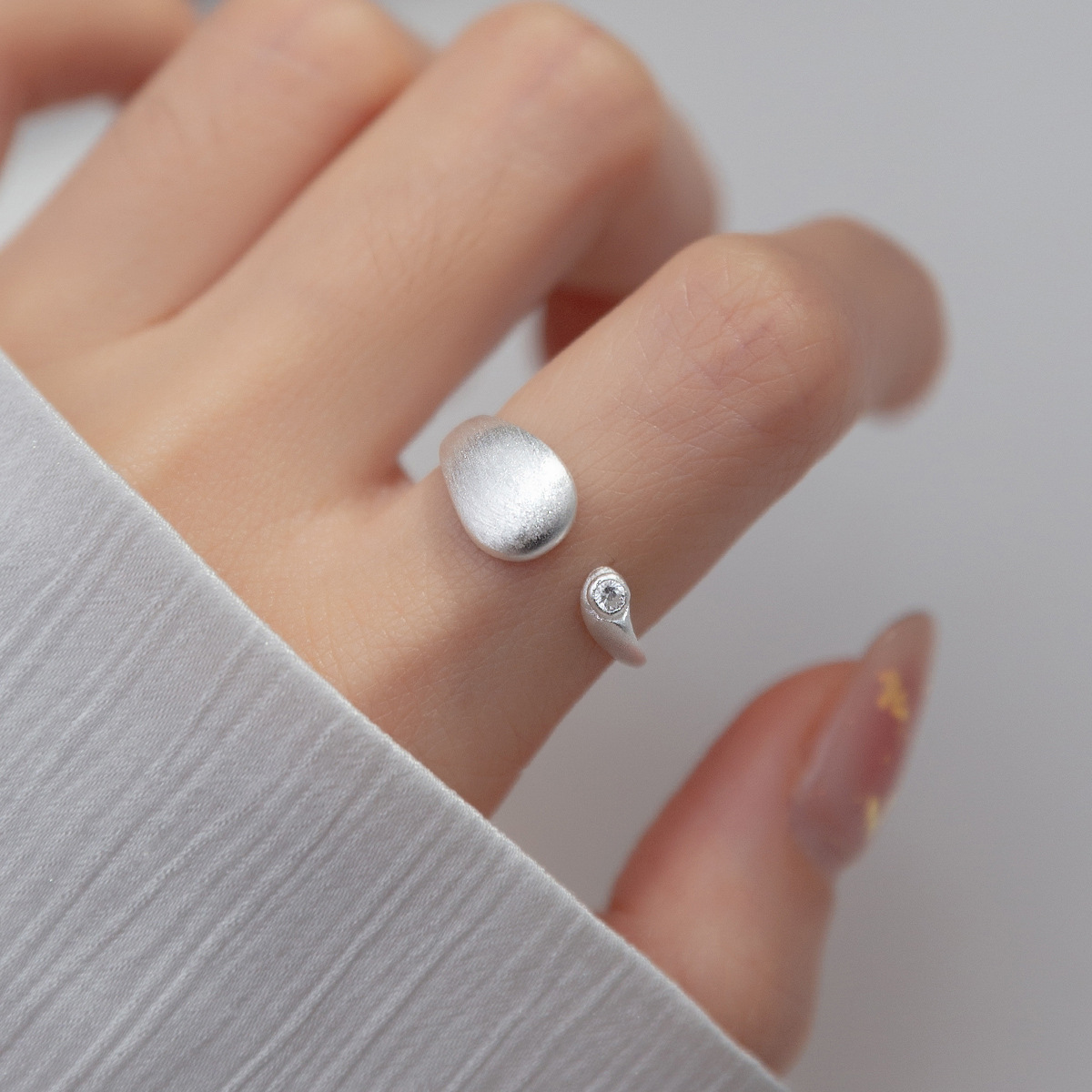 925 prata esterlina acabamento - Statement Cocktail Ring avaliação e preço