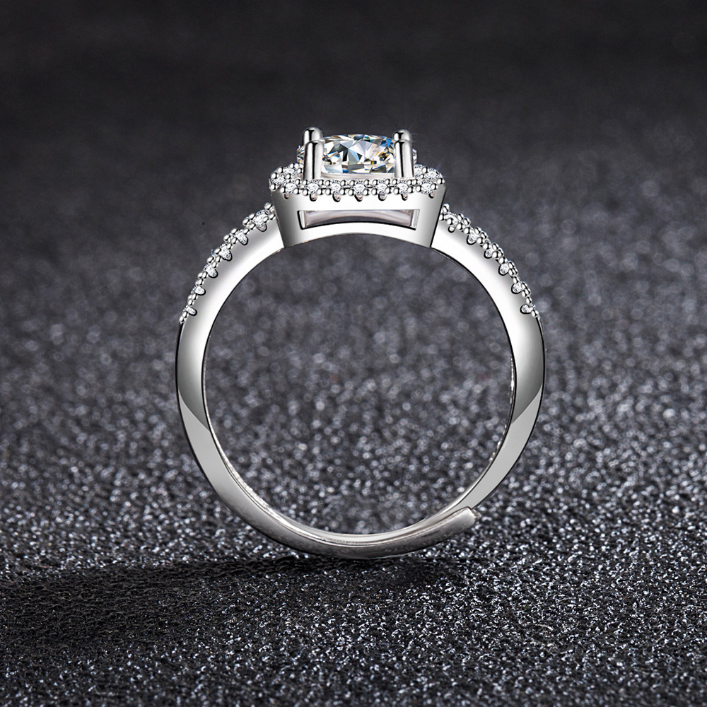 Novo anel de prata esterlina 9 - Statement Cocktail Ring avaliação e preço