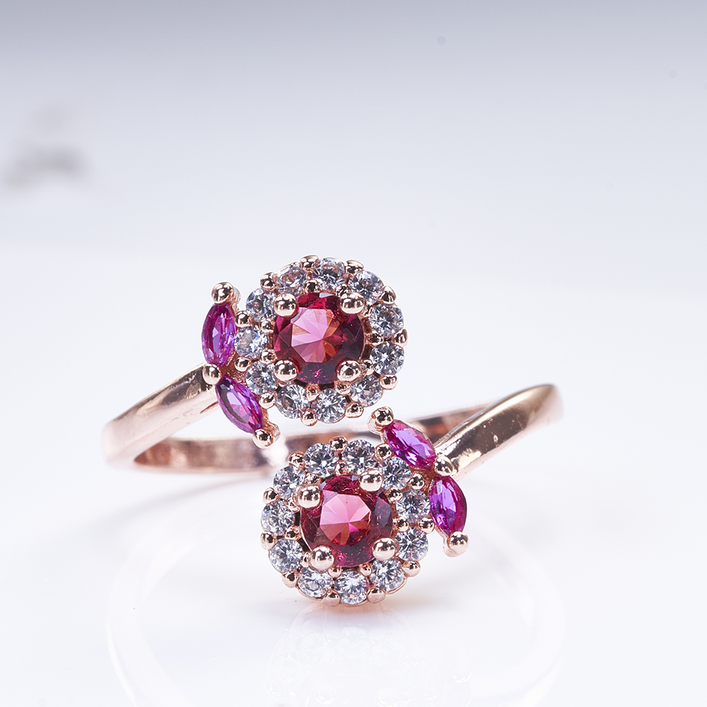 Anel de pedra preciosa rubi pa - Statement Cocktail Ring avaliação e preço