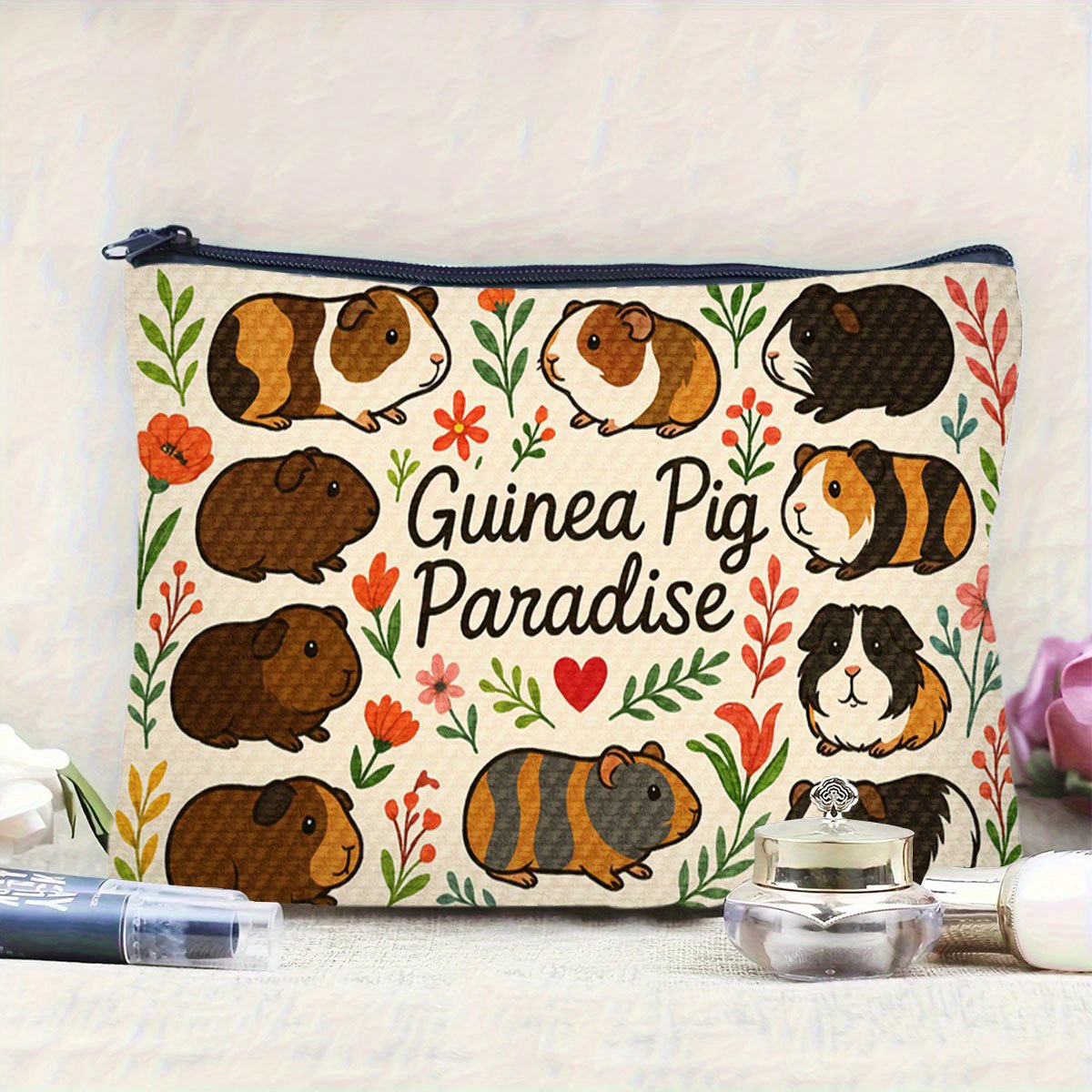 Bolsa de maquiagem A Guinea Pi - Paradise Jewelry & Watches Llc Miami avaliação e preço