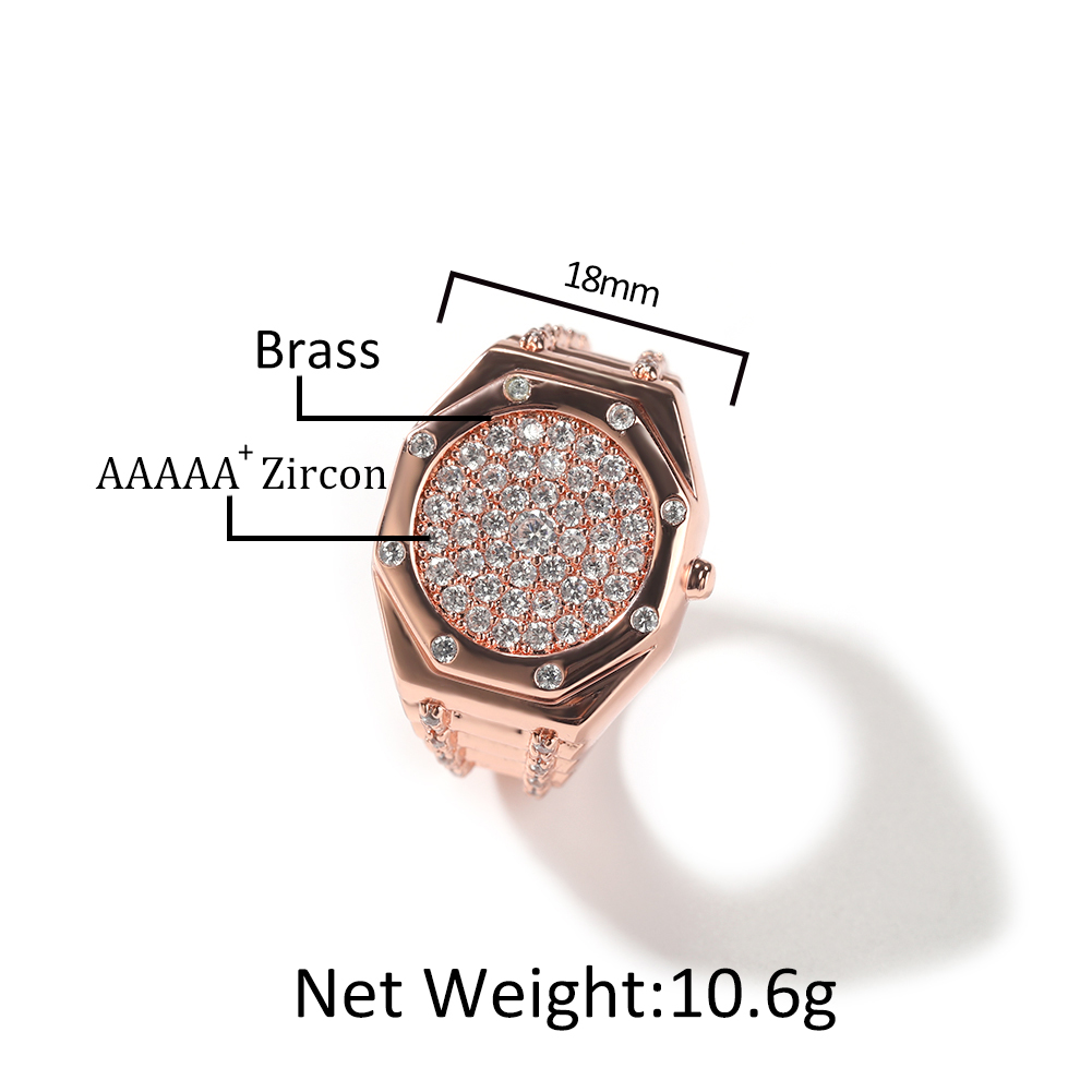 Anéis de relógio THE BLING KIN - King'S Jewelry Watches avaliação e preço