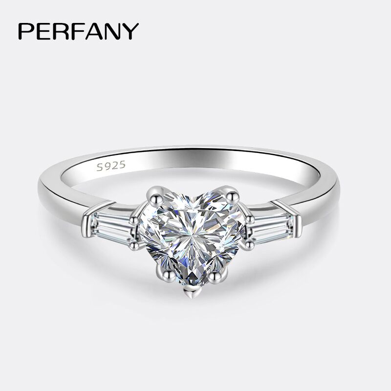 Perfeito 1ct coração corte moi - Statement Cocktail Ring avaliação e preço