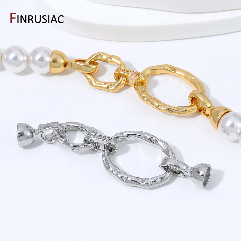 Fecho Conector Oval de Latão B - Pearl Necklace avaliação e preço
