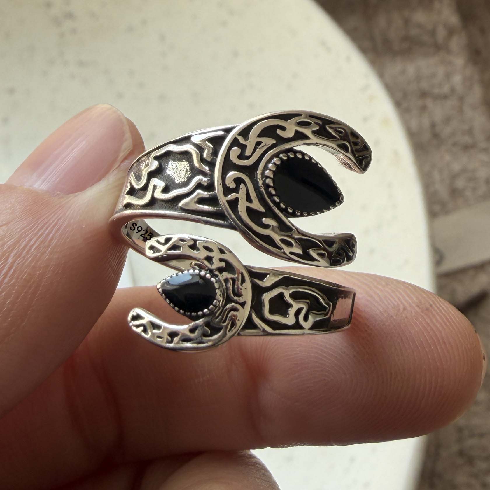 925 anéis de prata esterlina p - Statement Cocktail Ring avaliação e preço