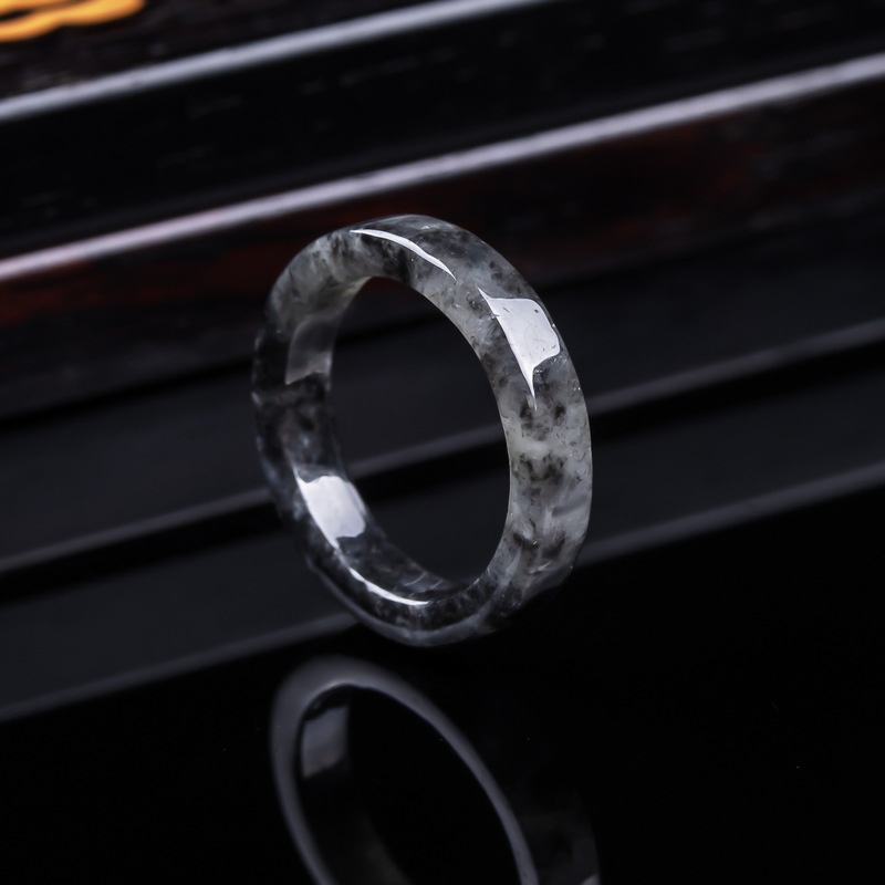 Anel de jadeíta negra tipo gel - Jewelry & Watches Review avaliação e preço