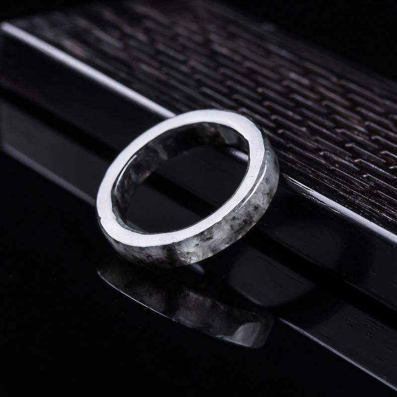 Anel de jadeíta negra tipo gel - Jewelry & Watches Review avaliação e preço